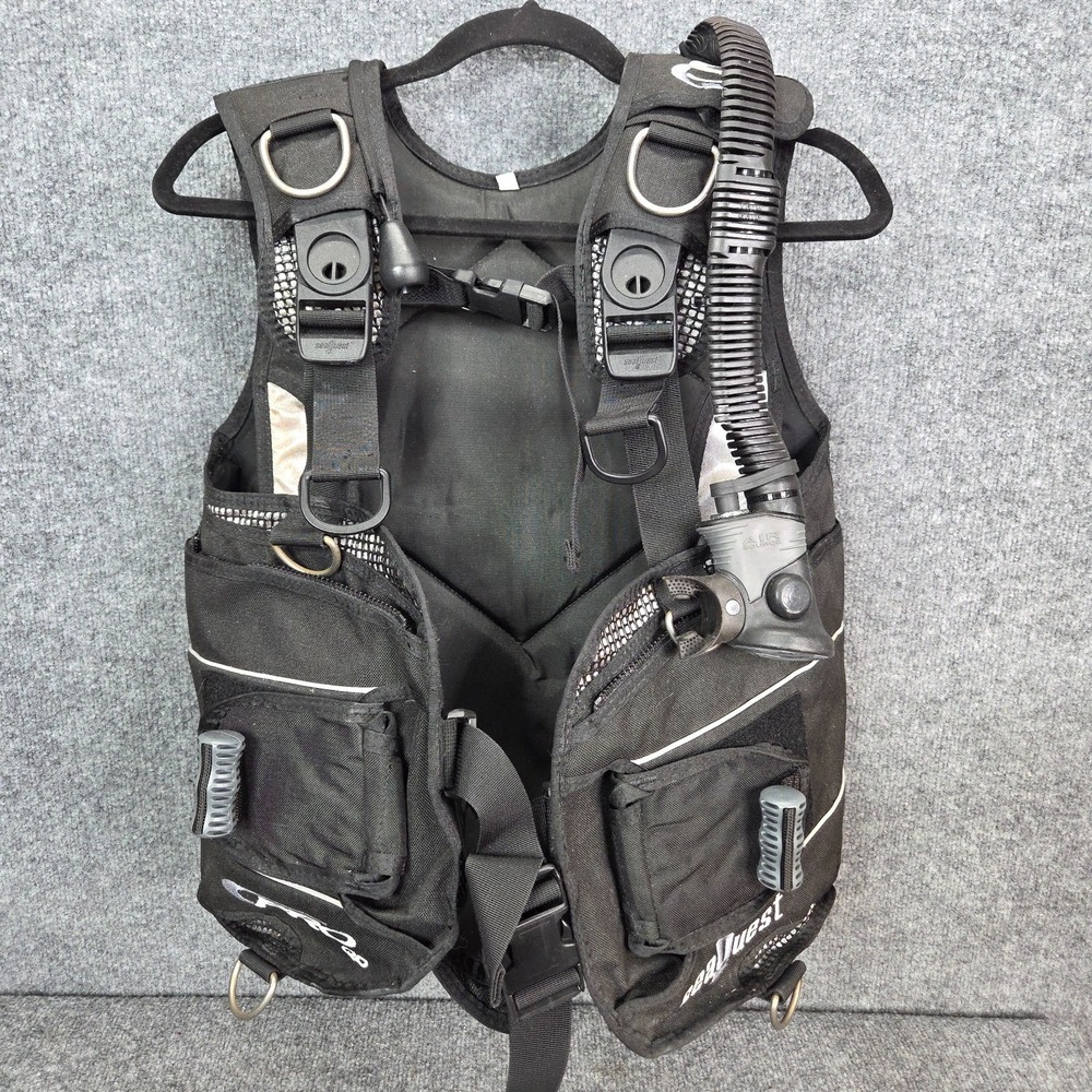 SeaQuest Pro QD+ Scuba BCD Buoyancy Compensator Jacket Small Black